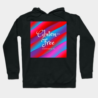 Happiness Is Gluten-Free - Red, Blue, Purple Hoodie